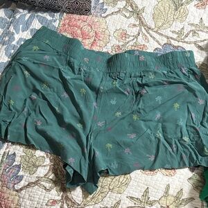 Apt. 9 Teal High-Waist Printed Lounge Shorts